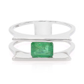 Zilveren ring met een Sao Francisco smaragd