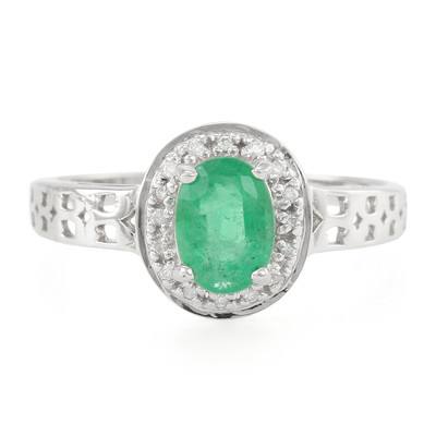 Zilveren ring met een Nova Era smaragd