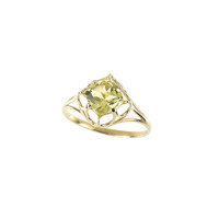 Gouden ring met een Ouro Verde kwarts