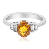 Gouden ring met een gele saffier (CIRARI)