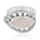 Zilveren ring met een rozen kwarts (MONOSONO COLLECTION)
