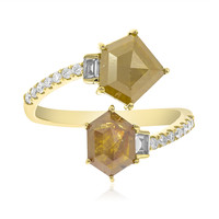 Gouden ring met Gele PK2 diamanten (CIRARI)