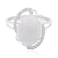 Zilveren ring met een Lavendel jadeiet