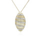 Gouden halsketting met I1 (I) Diamanten (Ornaments by de Melo)