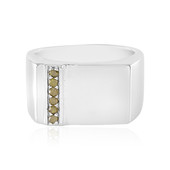 Messing ring met I3 Gele Diamanten (Juwelo Style)