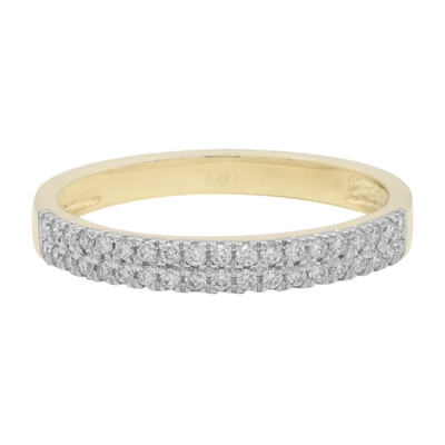 Gouden ring met SI1 (H) Diamanten (Annette)