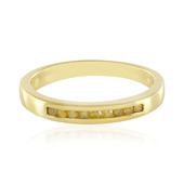 Zilveren ring met I3 Gele Diamanten