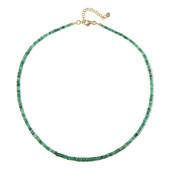 Zilveren halsketting met Socoto smaragden