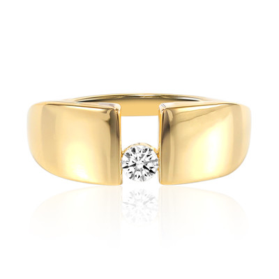 pomp Handboek leider Gouden ring met een VVS1 (F) Diamant (adamantes [!])-2034PV | Juwelo  sieraden
