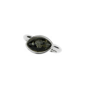 Zilveren ring met een Baltische barnsteen (MONOSONO COLLECTION)