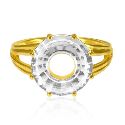 Gouden ring met een witte kwarts (Glenn Lehrer)