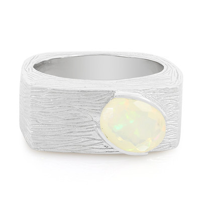 Zilveren ring met een AAA Welo-opaal (MONOSONO COLLECTION)