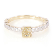 Gouden ring met een VS Argyle-Fancy-Diamant