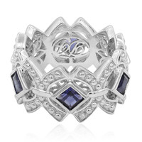 Zilveren ring met iolieten (Dallas Prince Designs)