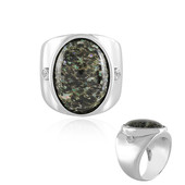 Zilveren ring met een luipaard opaal