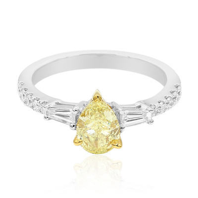 Gouden ring met een gele diamant (CIRARI)