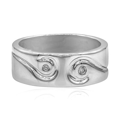 Zilveren ring met een I1 (G) Diamant (Annette)