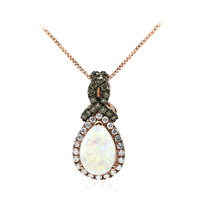 Gouden halsketting met een Australische opaal (CIRARI)