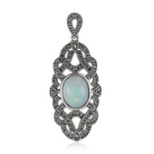 Zilveren hanger met een Welo-opaal (Annette classic)