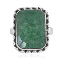 Zilveren ring met een Groene Beril