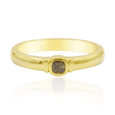 Gouden ring met een Gele I3 Argyle-Diamant (Mark Tremonti)