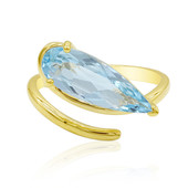 Gouden ring met een hemel-blauwe topaas (Adela Gold)