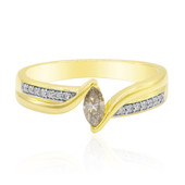 Gouden ring met een SI1 Argyle Champagne Diamant (Mark Tremonti)