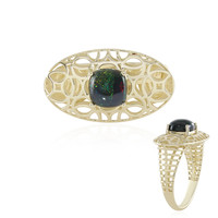 Gouden ring met een Mezezo opaal (Ornaments by de Melo)