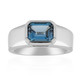 Zilveren ring met een Londen-blauwe topaas (Pallanova)