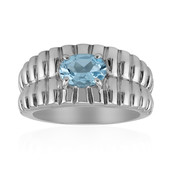 Zilveren ring met een hemel-blauwe topaas (TPC)