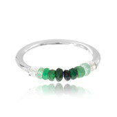 Zilveren ring met smaragden (Maigold Kreativ)