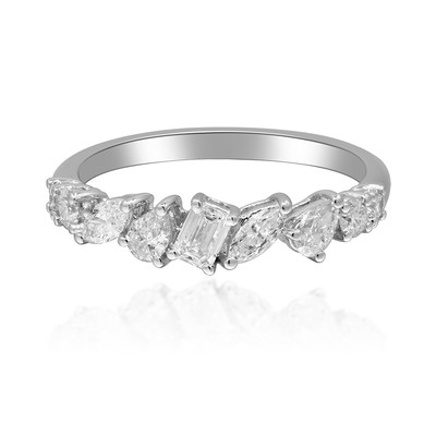Platina ring met een SI1 (H) Diamant (CIRARI)