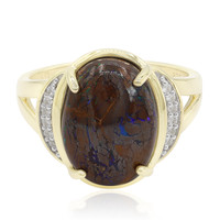 Gouden ring met een Boulder opaal