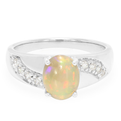 Zilveren ring met een Kalimaya-Opaal