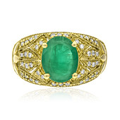 Gouden ring met een AAA Zambia smaragd (AMAYANI)