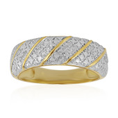 Zilveren ring met I3 (I) Diamanten