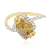 Gouden ring met een gele SI1 diamant (CIRARI)