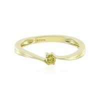 Gouden ring met een I4 Gele Diamant