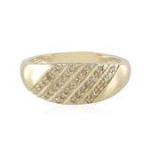 Gouden ring met I1 Champagne diamanten