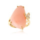 Gouden ring met een roze opaal (CIRARI)
