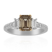 Gouden ring met een SI2 Bruine Diamant (CIRARI)