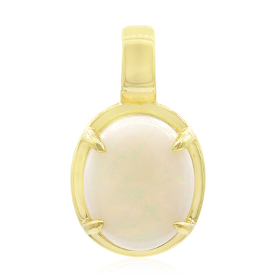 Gouden hanger met een witte opaal
