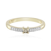 Gouden ring met een I2 Bruine Diamant