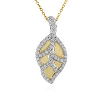 Gouden halsketting met een Loepzuivere (F) Diamant (LUCENT DIAMONDS)