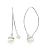 Zilveren oorbellen met zoetwater kweekparels (TPC)