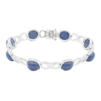 Zilveren armband met blauwe opalen