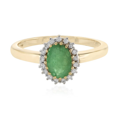 Gouden ring met een Socoto smaragd
