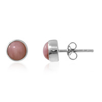 Zilveren oorbellen met Roze Anden Opalen