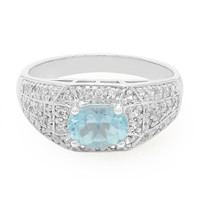 Zilveren ring met een Blauwe apatiet