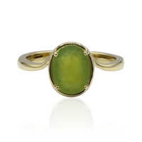 Gouden ring met een Braziliaanse Groene Opaal (Tenner Diniz)